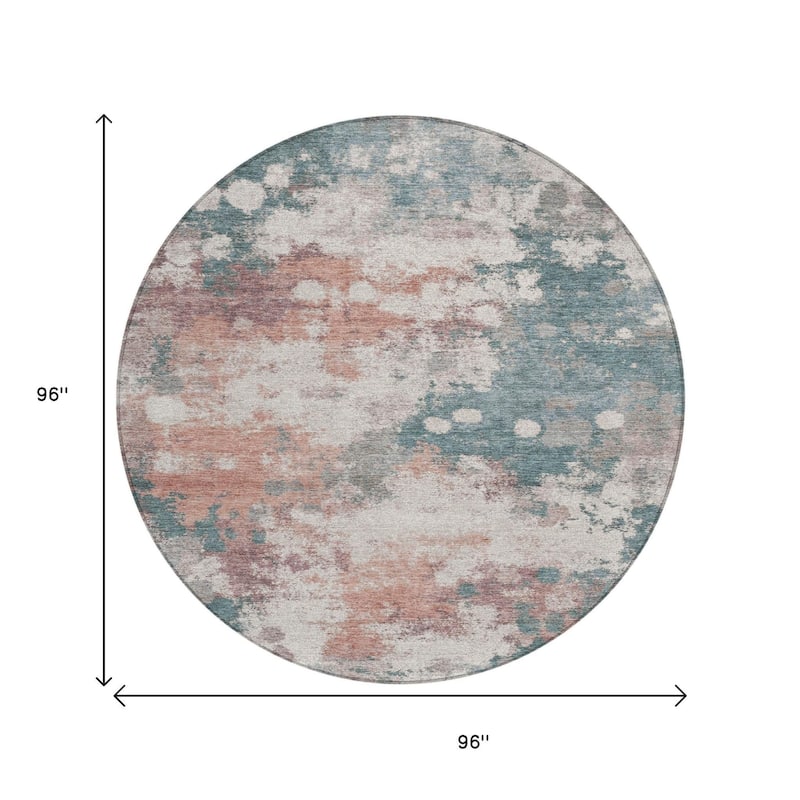 HomeRoots Abstract Transitional Rectangle Outdoor Rug