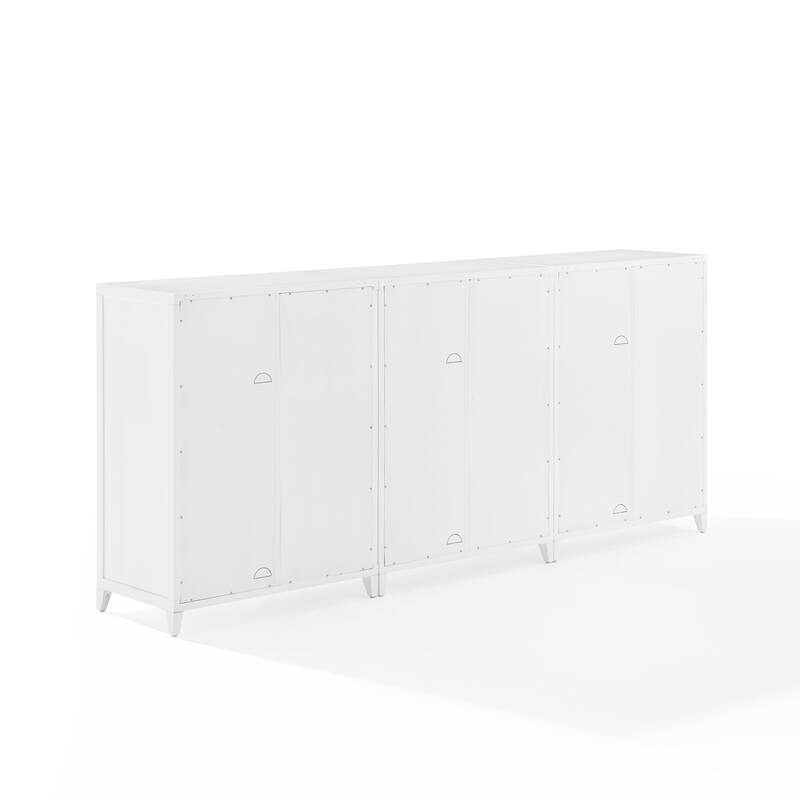 Crosley Milo 3Pc Media Storage Cabinet Set