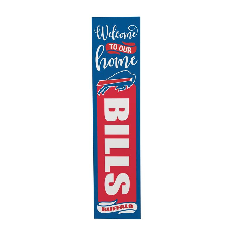 47" Double Sided Seasonal Porch Leaner, Buffalo Bills - 47" x 11.25"
