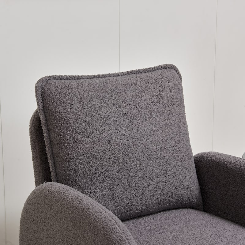28.35" Upholstered Arm Chair with Ergonomic Design