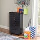 preview thumbnail 1 of 11, Bridgton Black Eight Drawer Rolling Storage Cart - 20.75"w x 15.38"d x 40.25"h