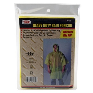 Heavy Duty Rain Poncho - Overstock - 16057644