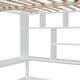 preview thumbnail 15 of 15, Multifunctional Design Loft Bed with Bookshelf, Drawers, Desk and Wardrobe, Full size, White