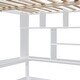 preview thumbnail 11 of 11, Wooden Full Loft Bed with Desk, Wardrobe & Bookshelf, Stairway Loftbed Wood Bedframe with Drawers for Kids Teens Adults Bedroom