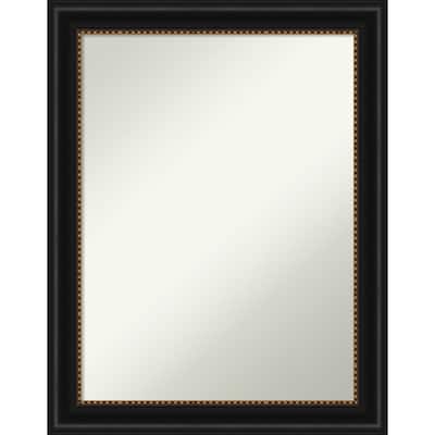 Non-Beveled Wall Mirror - Manhattan Black Frame