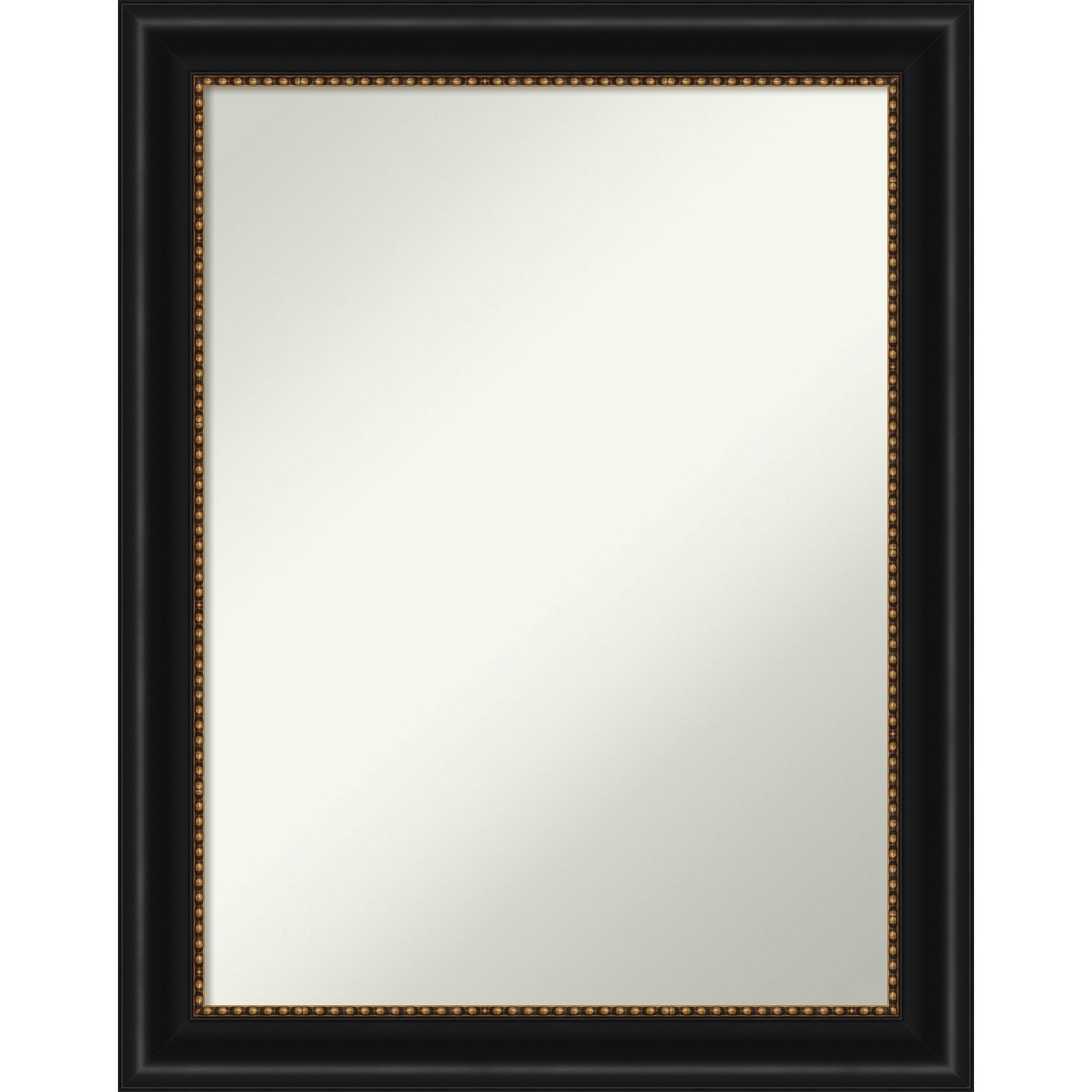 Non-Beveled Wall Mirror - Manhattan Black Frame