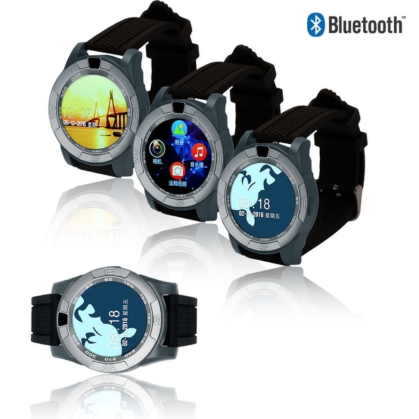 activity bluetooth monitor smartwatch and sync phone w/camera pedometer