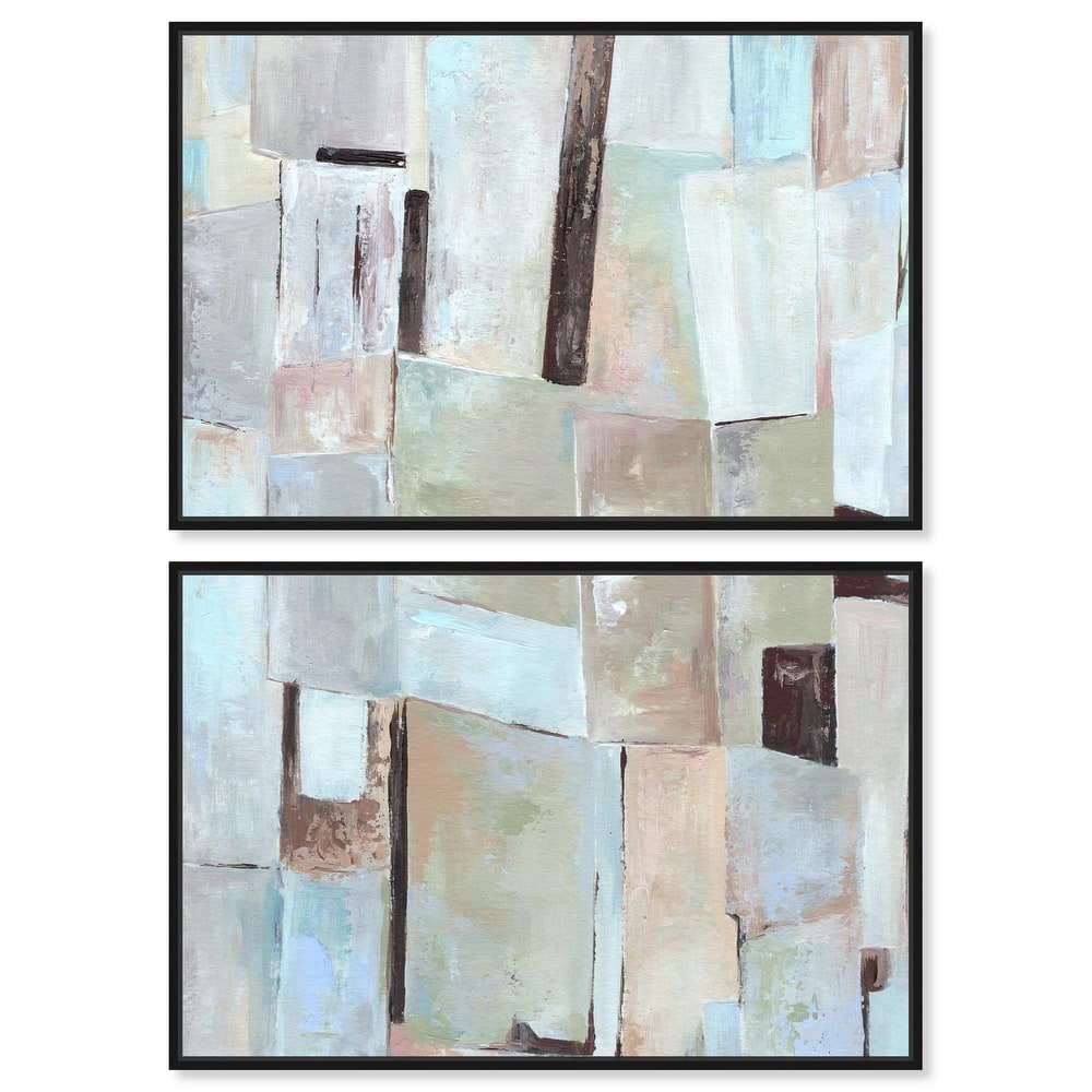 Crossed Lines Canvas Set of 2 by Art Remedy
