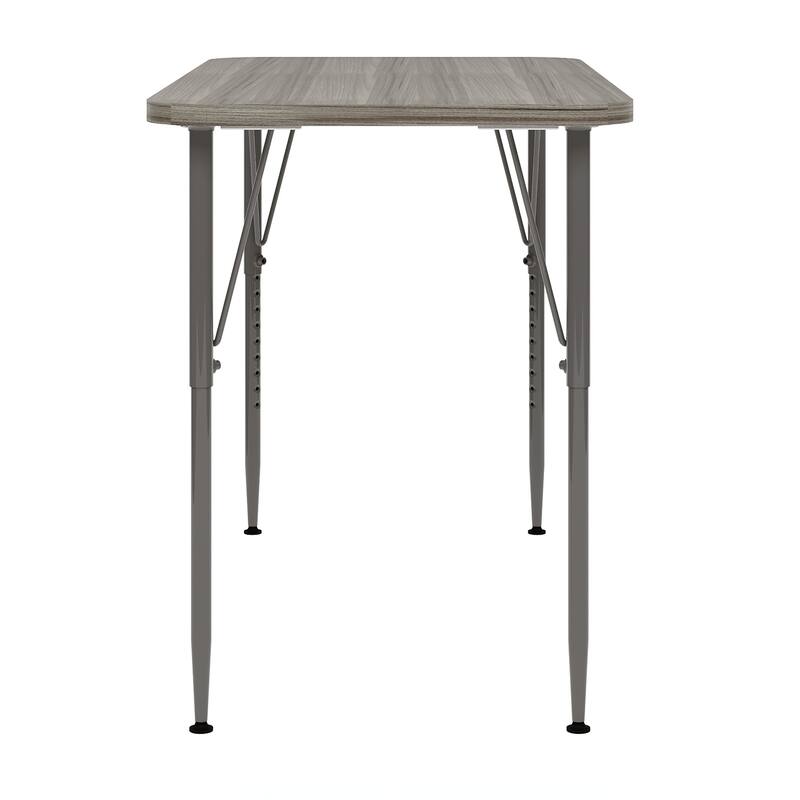 Tot Mate 48" W x 24" D Rectangular Kids Table, Adjustable Height 21" to 30", Ready-To-Assemble