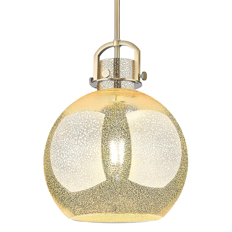 Innovations Lighting 410-1SL-G410-14ME Newton Sphere 14" Wide Pendant - Brushed Brass