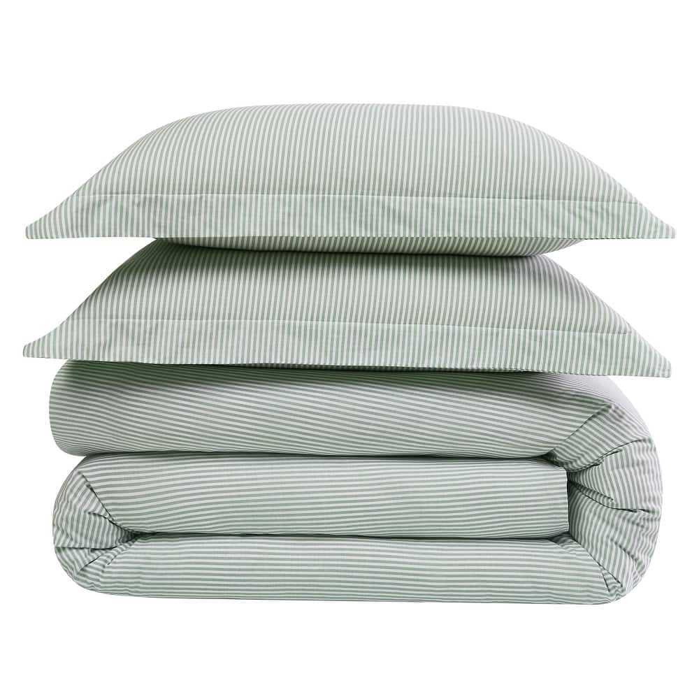 Brooklyn Loom Pinstripe 3 Piece Comforter Set