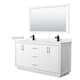 Option White / White Quartz Top / Matte Black Hardware