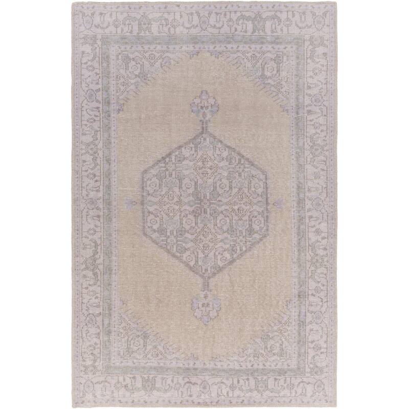 Hand-knotted Alford Boho Medallion Wool Area Rug