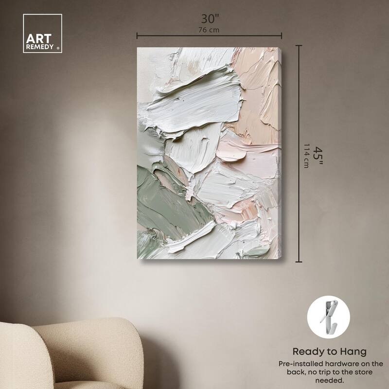 Creamy Contours I Canvas by Art Remedy, Gallery Wrapped