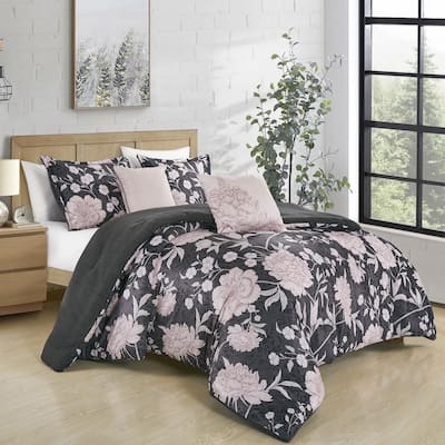 5 PC Velvet Reversible Comforter set