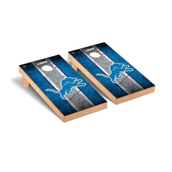 slide 2 of 5, Detroit Lions NFL Football Vintage Cornhole Board Set 2