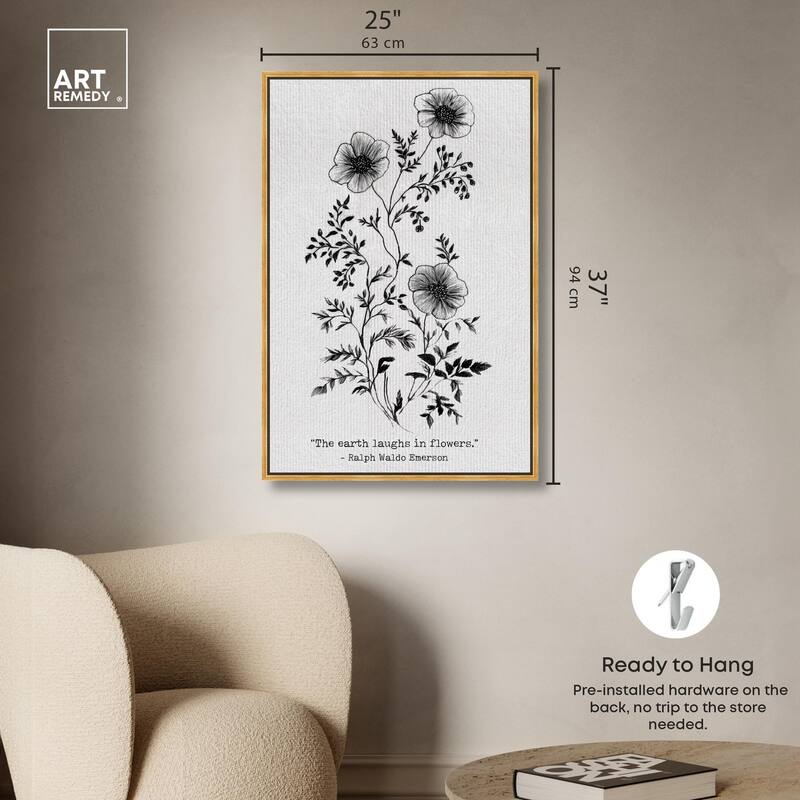 Earth Laughs in Flowers Canvas by Art Remedy