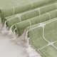 preview thumbnail 29 of 39, No Hooks Linen Textured Geometric Tassels Shower Curtain with Snap-in Liner