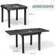 preview thumbnail 17 of 19, 5/7/11PC Outdoor Aluminum Expandable Rectangle Patio Dining Table with Folding Chairs
