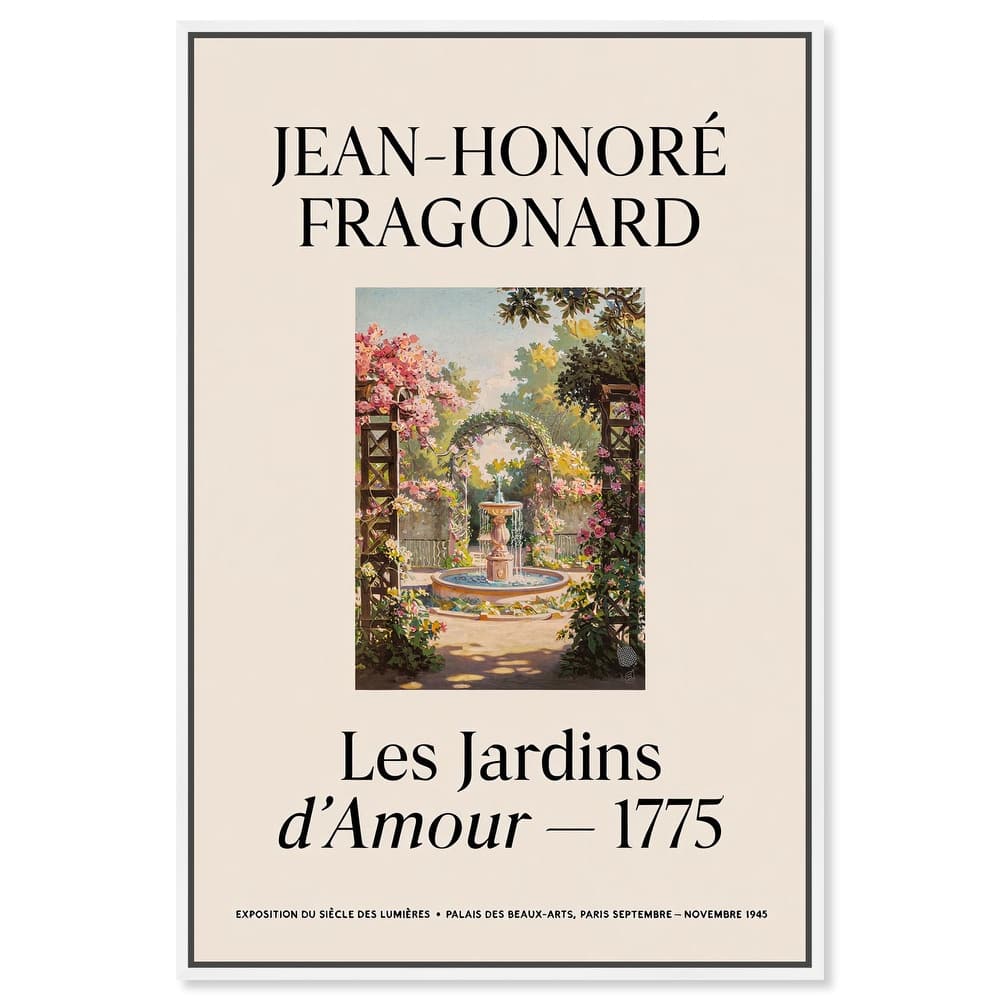 Romantic Gardens Canvas by Art Remedy