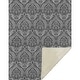 preview thumbnail 20 of 34, Premium Machine Washable Modern Damask Sherpa Throw Blanket