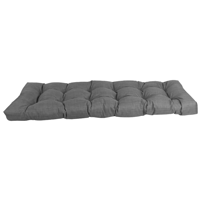 Tufted Indoor/Outdoor Bench Cushion (Multiple widths from 46 to 60 inch)