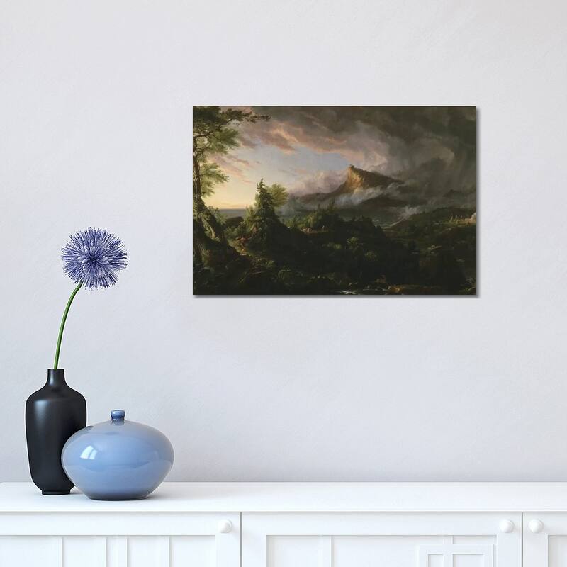 iCanvas "The Course of Empire - The Savage State, 1833-36" by Thomas Cole Canvas Print - 12x18x1.5