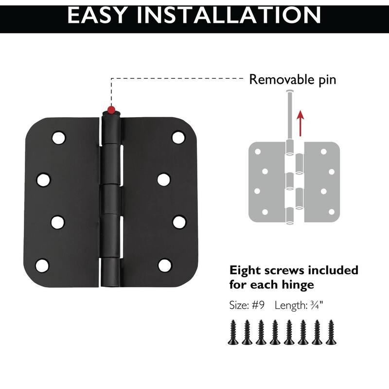 Design House 189969 4" x 4" Plain Bearing 5/8" Radius Corner Surface