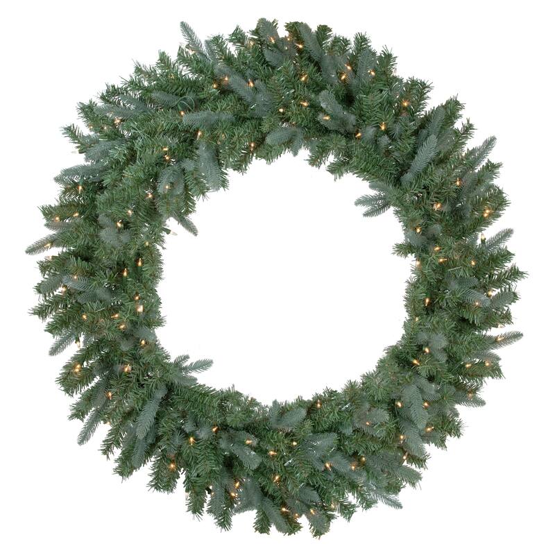 Granville Fraser Fir Artificial Christmas Wreath, 48", Clear Lights