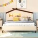 preview thumbnail 18 of 43, House-shaped Wood Platform Bed with Motion Activated Night Lights
