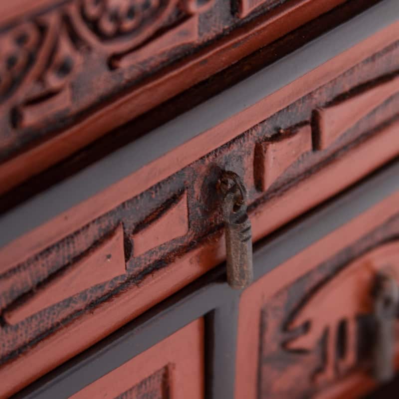 Novica Handmade Nazca Chamber Leather And Cedar Wood Jewelry Box