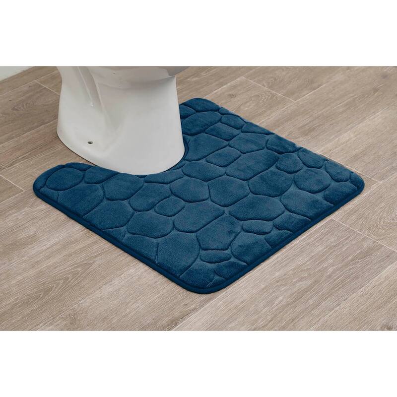 Contour Bath Rug Memory Foam Mat 3D Pebble 20L x 20W