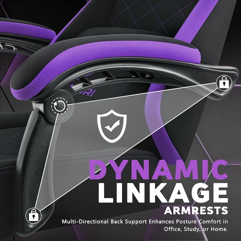 Bossin Gaming Chairs with Footrest, Big and Tall Chair 350lb Capacity, Racing Style Computer Chair with Ergonomic Lumbar Support