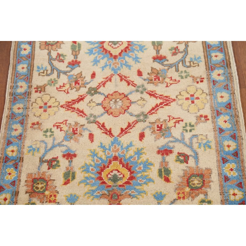 Kazak Oriental Accent Rug Handmade Wool Carpet - 2'1"x 2'10"