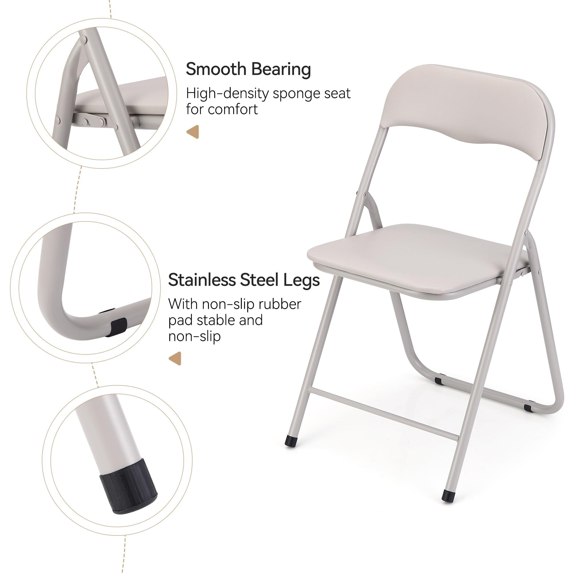 Folding Chair Walmart Chair Foam Pack Folding Chairs With Padded