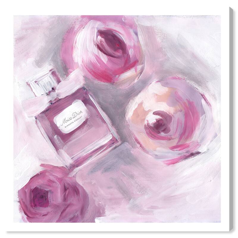 Wynwood Studio Prints Fashion and Glam Miss D Purple and Magenta Glam Wall Art Canvas Print