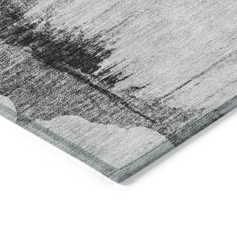 HomeRoots Abstract Transitional Rectangle Outdoor Rug