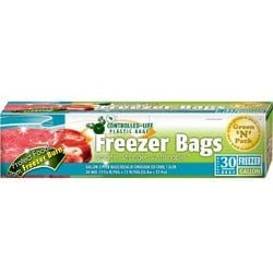 Green'N'Pack 30 Count Zipper Freezer Bags