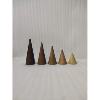 Extra Lg Christmas Tree w/ Smooth Texture Dark Walnut 7"H - Dark Walnut