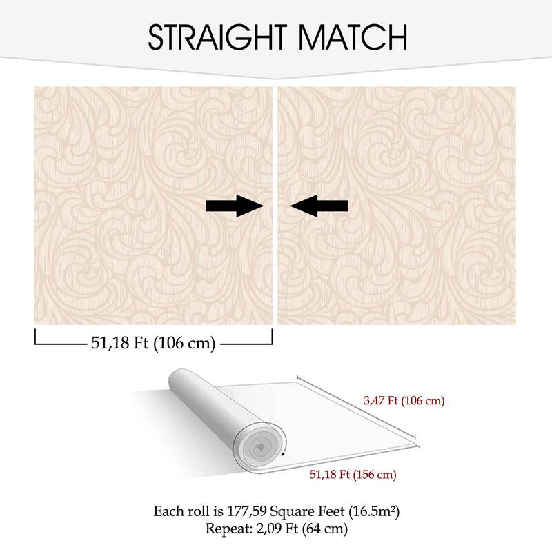 SUSSEXHOME Removable Wallpaper-Waterproof, Strippable, Light Resistance & Cleanable Wall Paper Roll-Wallpaper-Flowery