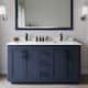 Option Dark Blue / White Quartz Top / Matte Black
