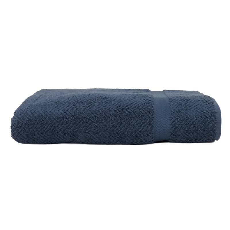 Authentic Hotel and Spa Herringbone Weave Turkish Cotton Bath Sheet