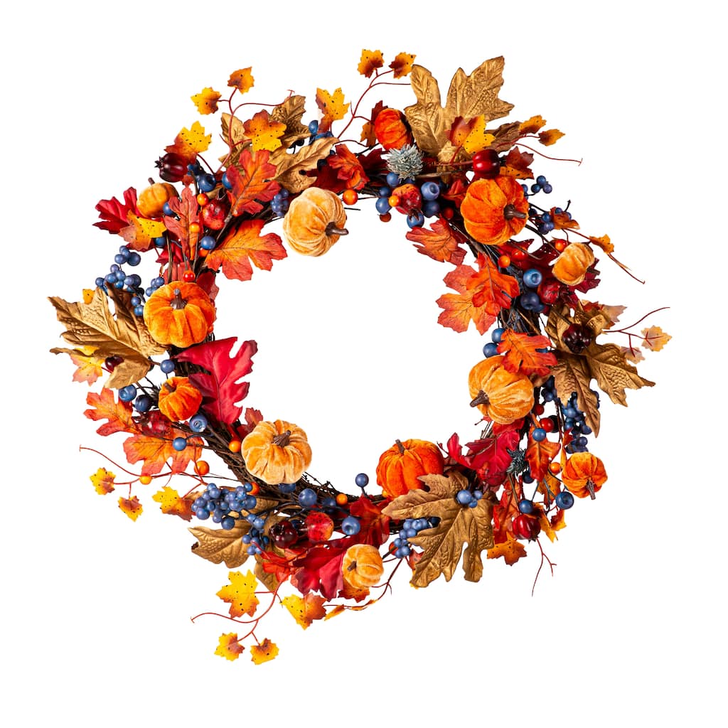 Harvest Pumpkin Wreath