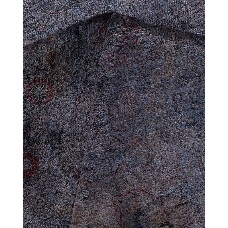 Contemporary Overdyed Wool Hand Knotted Area Rug - 8' 1" x 10' 1"