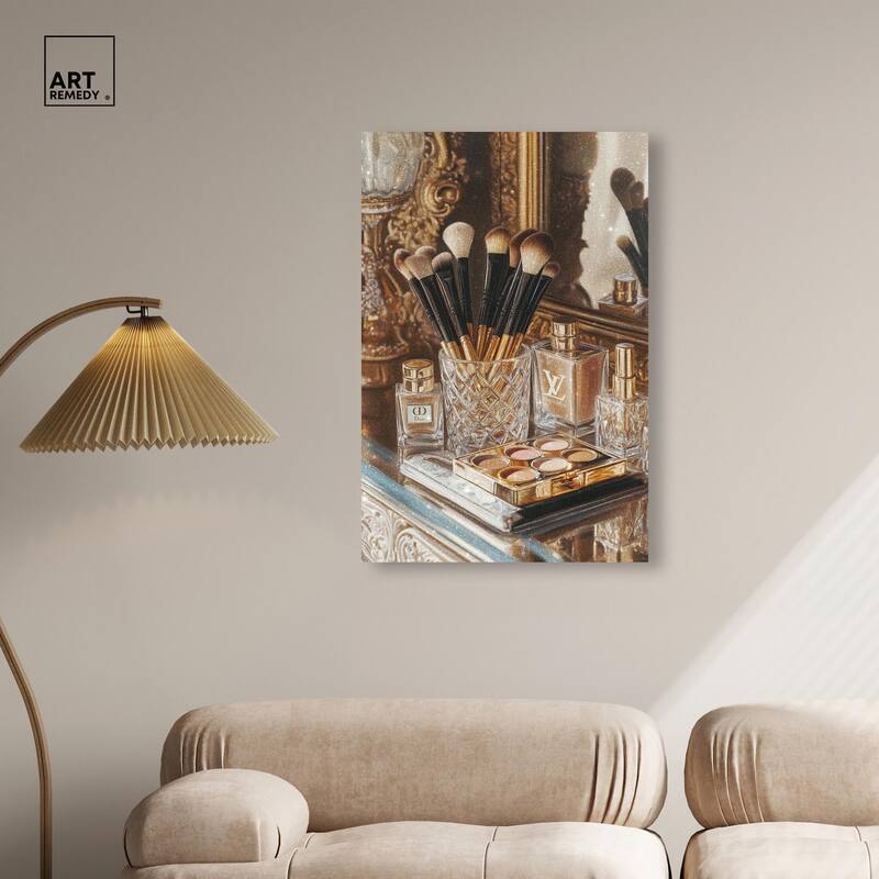 Oranate Makeup Collection Canvas by Art Remedy, Gallery Wrapped