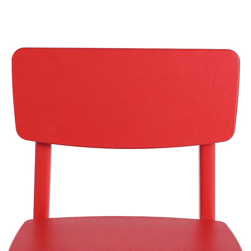 Polytrends Modern Mini Kids Outdoor Dining Chair (Set of 2)