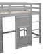 preview thumbnail 28 of 36, Wood Twin Loft Bed with Storage Wardrobe and Playful Windows, No Box Spring Required