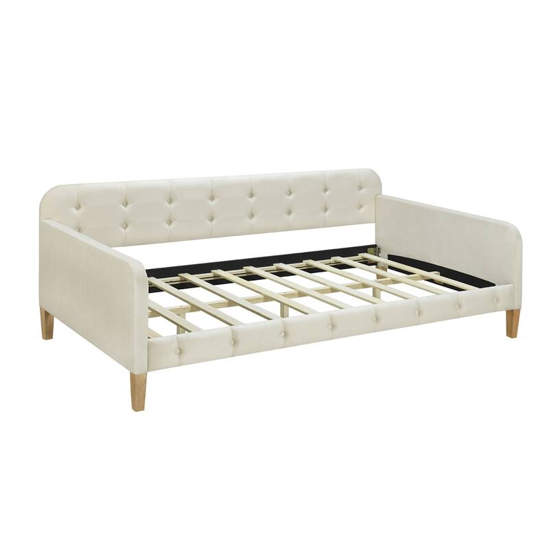 Twin Size Upholstered Dayed with 4 Support Legs