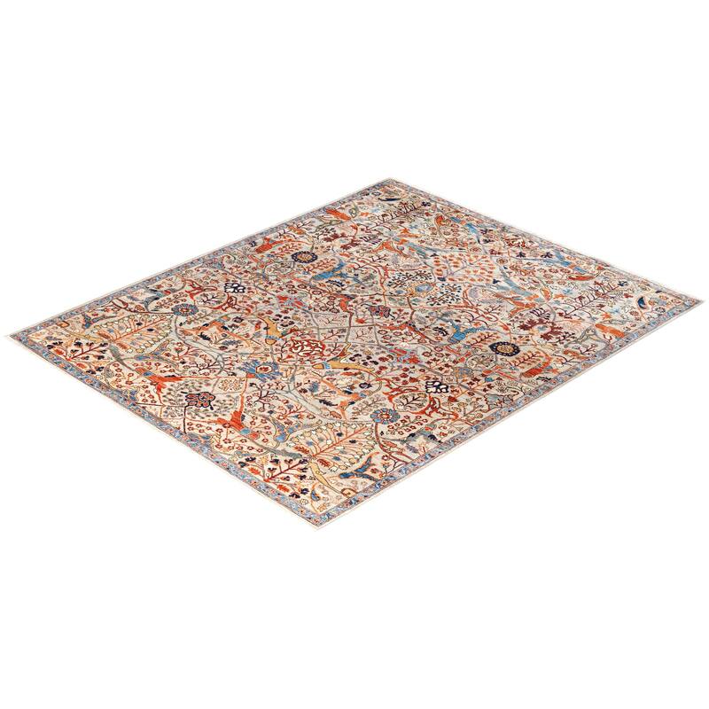 Serapi One-of-a-Kind Hand-Knotted Area Rug - Gray - 8' 0" x 9' 10"