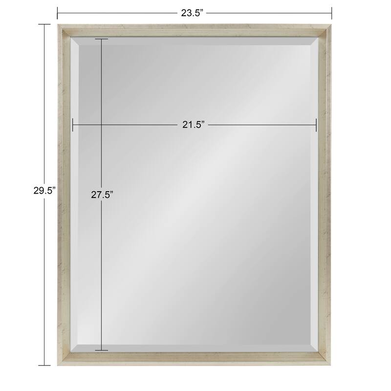 Kate and Laurel Calter Glam Framed Wall Mirror